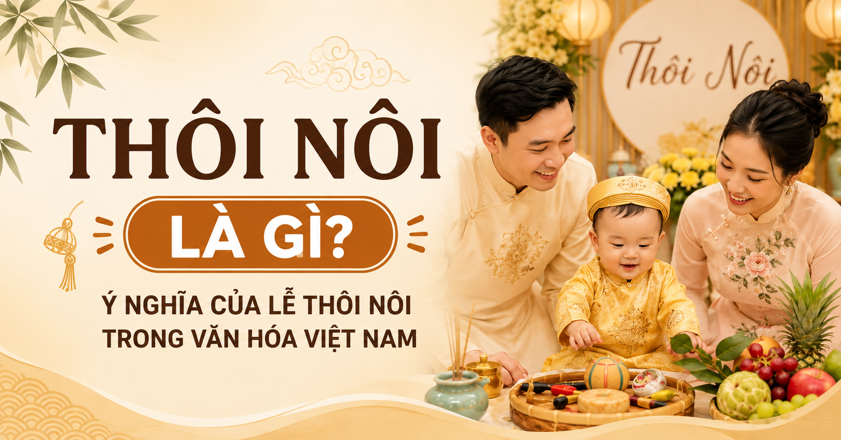 Thôi nôi là gì? Ý nghĩa của lễ thôi nôi trong văn hóa Việt Nam