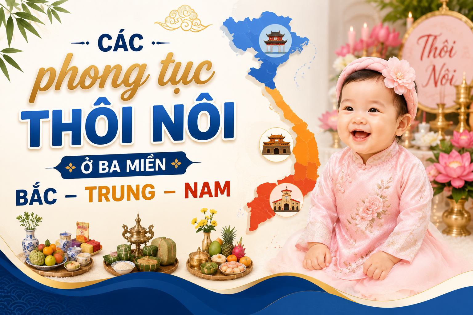 Khám phá phong tục thôi nôi ở ba miền Bắc – Trung – Nam