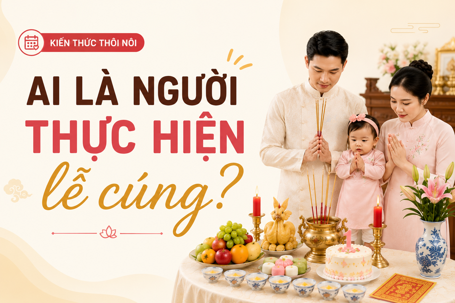 Ai là người thực hiện lễ cúng thôi nôi theo phong tục Việt Nam?