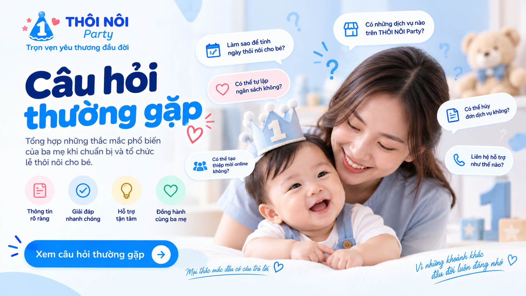 Câu hỏi thường gặp về THÔI NÔI Party